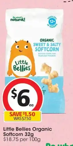 Coles Little Bellies Organic Softcorn offer