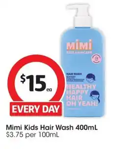 Coles Mimi kids hair wash offer