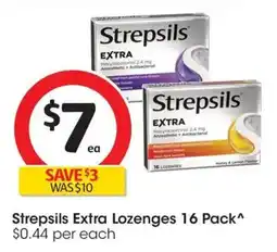 Coles Strepsils Extra Lozenges offer