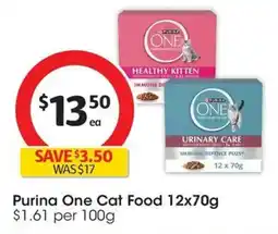 Coles Purina One Cat Food offer