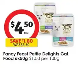 Coles Fancy Feast Petite Delights Cat Food offer