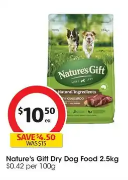 Coles Natures Gift Dry Dog Food offer