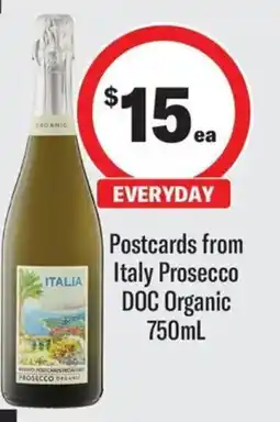 Coles Postcards from Italy Prosecco DOC Organic offer