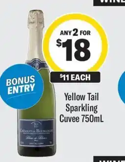Coles Yellow Tail Sparkling Cuvee offer