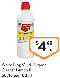 Foodworks White King Multi-Purpose Cleaner Lemon offer