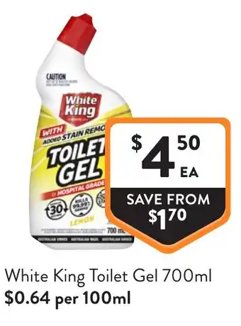 Foodworks White King Toilet Gel offer