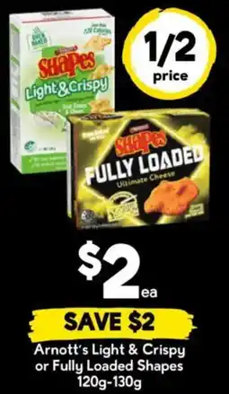 Drakes Arnott's Light & Crispy or Fully Loaded Shapes offer
