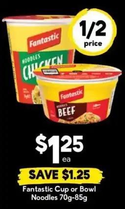 Drakes Fantastic Cup or Bowl Noodles offer