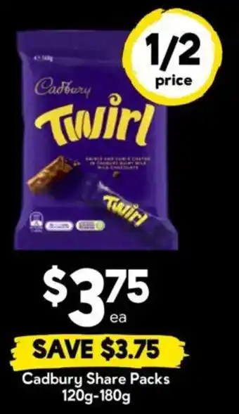 Drakes Cadbury Share Packs offer