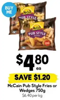 Drakes McCain Pub Style Fries or Wedges offer