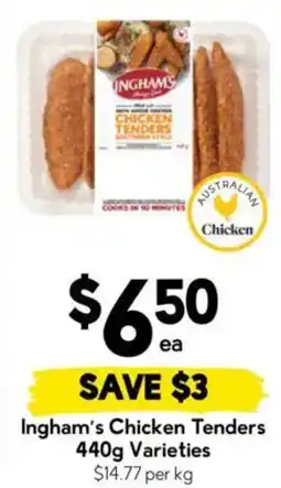Drakes Ingham's Chicken Tenders offer