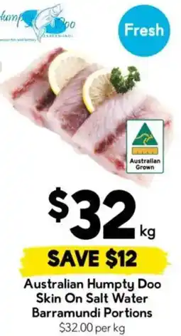 Drakes Australian Humpty Doo Skin On Salt Water Barramundi Portions offer