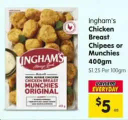 Spar Chicken Breast Chipees or Munchies offer