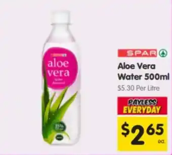 Spar Aloe Vera Water offer