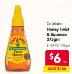 Spar Capilano Honey Twist & Squeeze offer