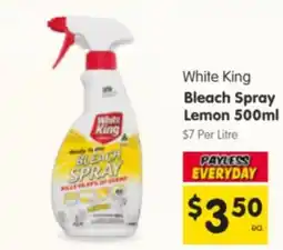 Spar White King Bleach Spray Lemon offer
