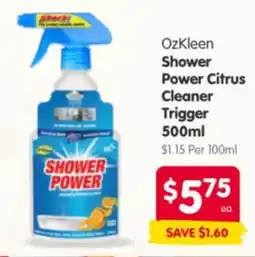 Spar Shower Power Citrus Cleaner Trigger offer