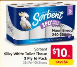 Spar Silky White Toilet Tissue 3 Ply offer