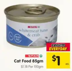 Spar Cat Food offer