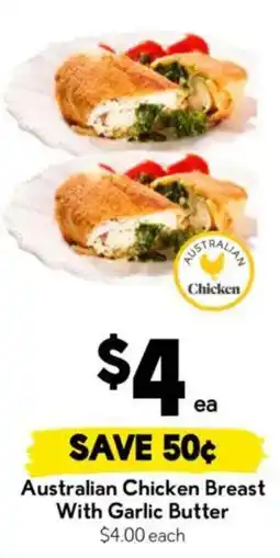 Drakes Australian Chicken Breast With Garlic Butter offer