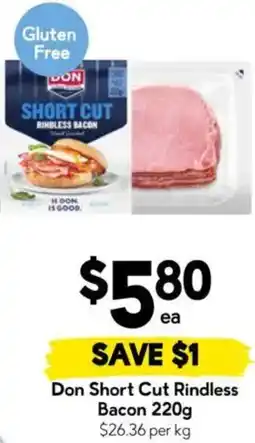 Drakes Don Short Cut Rindless Bacon offer