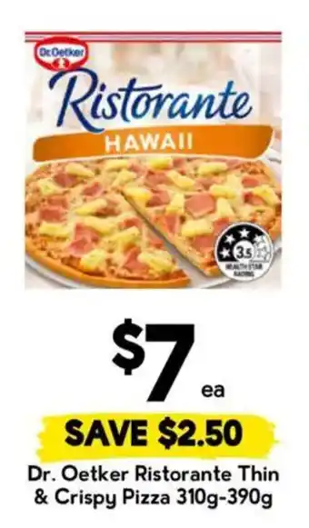 Drakes Dr Oetker Ristorante Thin & Crispy Pizza offer