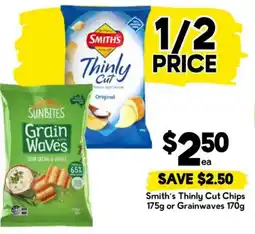 Drakes Smiths Thinly Cut Chips or Grainwaves offer
