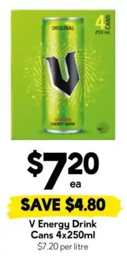 Drakes V Energy Drink Cans offer
