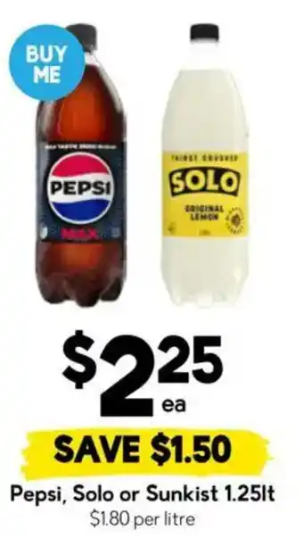 Drakes Pepsi Solo or Sunkist offer