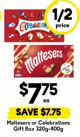Drakes Maltesers or Celebrations Gift Box offer