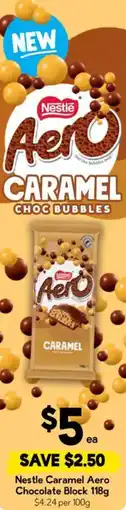 Drakes Nestle Caramel Aero Chocolate Block offer