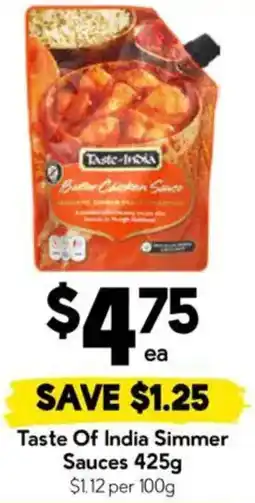 Drakes Taste Of India Simmer Sauces offer