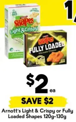 Drakes Arnotts Light & Crispy or Fully Loaded Shapes offer