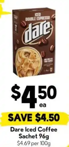 Drakes Dare Iced Coffee Sachet offer