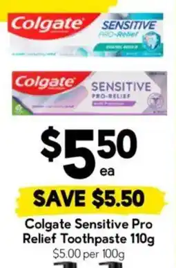 Drakes Colgate Sensitive Pro Relief Toothpaste offer