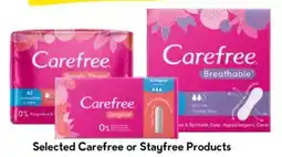 Drakes Selected Carefree or Stayfree Products offer