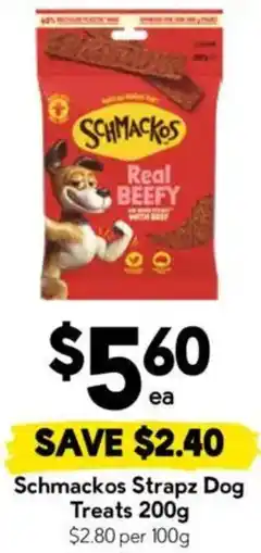 Drakes Schmackos Strapz Dog Treats offer