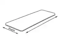 Howards Storage World Easy-Build Shelf Sheet W91 x D30cm Clear PVC offer