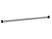 Howards Storage World Easy-Build Support Bar 91cm Black offer