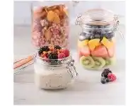 Kilner Square Clip Top Glass Jars