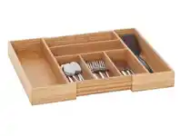 Howards Storage World Howards Expandable Bamboo Cutlery Organisers Large offer