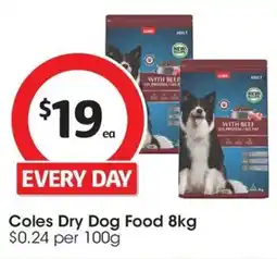 Coles Coles Dry Dog Food offer