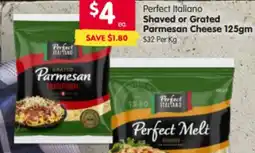 Spar Shaved or Grated Parmesan Cheese offer