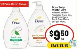 IGA Dove Body Wash offer