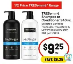 IGA Tresemmé shampoo or conditioner offer