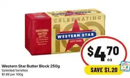 IGA Western Star Butter Block offer