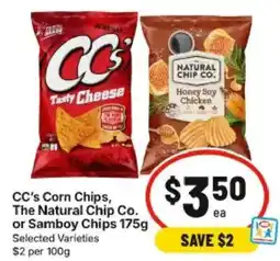 IGA CCs Corn Chips The Natural Chip Co or Samboy Chips offer