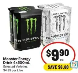 IGA Monster Energy Drink offer