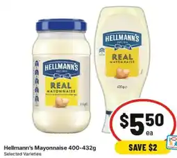 IGA Hellmann's Mayonnaise offer
