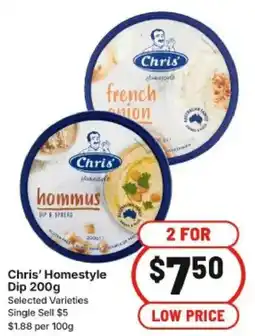 IGA Chris Homestyle Dip offer